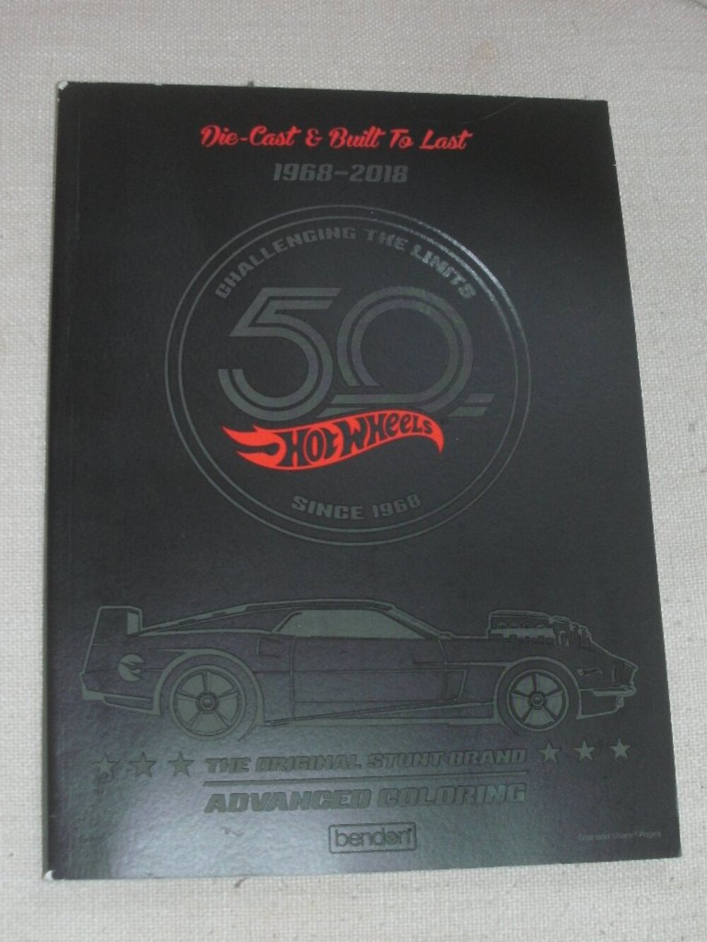 NWT Collectible Mattel 2018 Hot Wheels 50th Anniversary Coloring Book bendon NEW